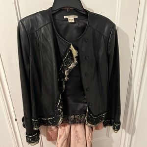 Leather jacket womens